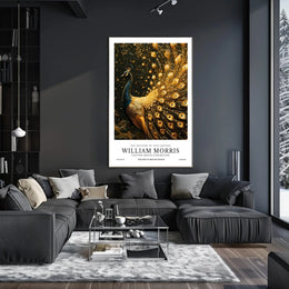 William Morris Peacock Design Cultural or Heritage Poster