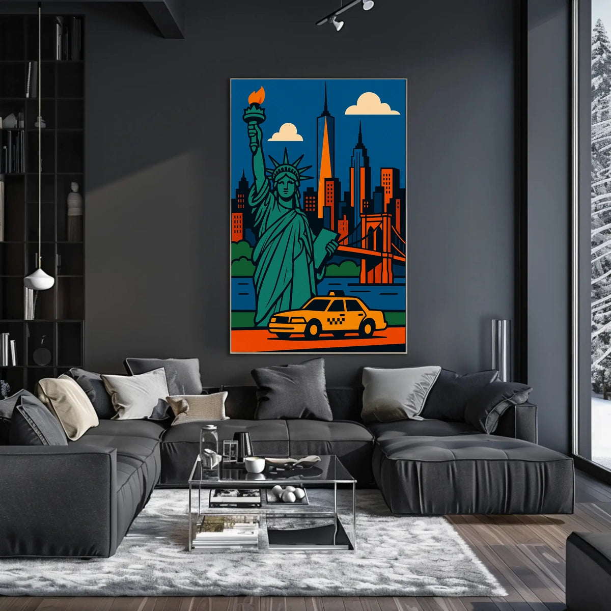 Abstract Art Poster: Vibrant Colors and Emotions