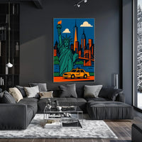 Abstract Art Poster: Vibrant Colors and Emotions