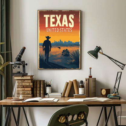 Texas Vintage Poster