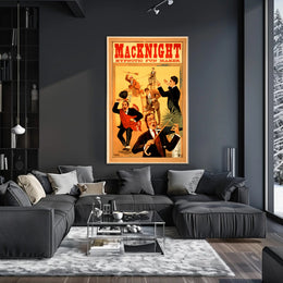 MacKnight Hypnotic Fun Maker Vintage Artistic Poster