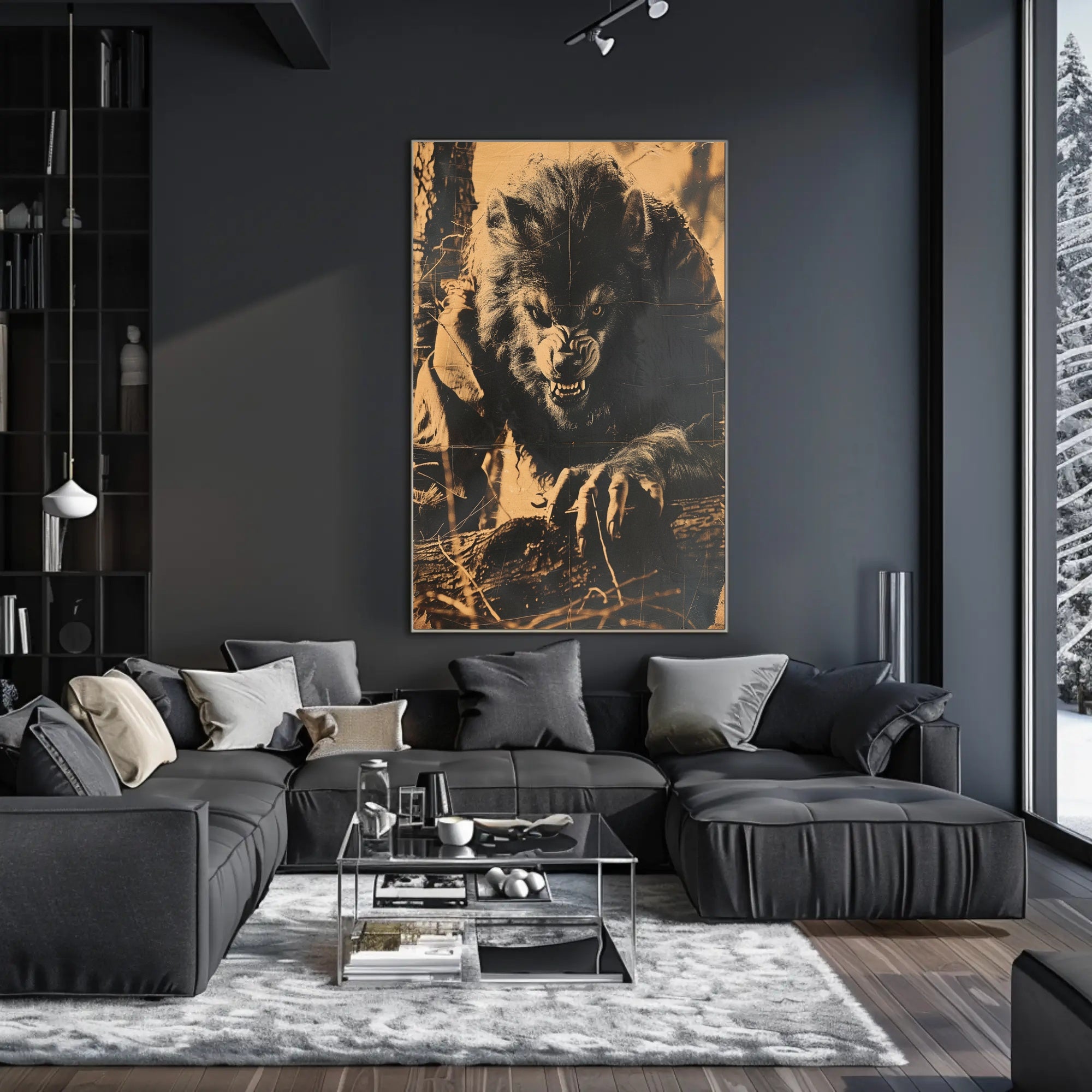 The Ferocious Werewolf Art Print Poster Decor PosterGoat