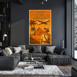 Cairo Adventure Vintage Travel Poster