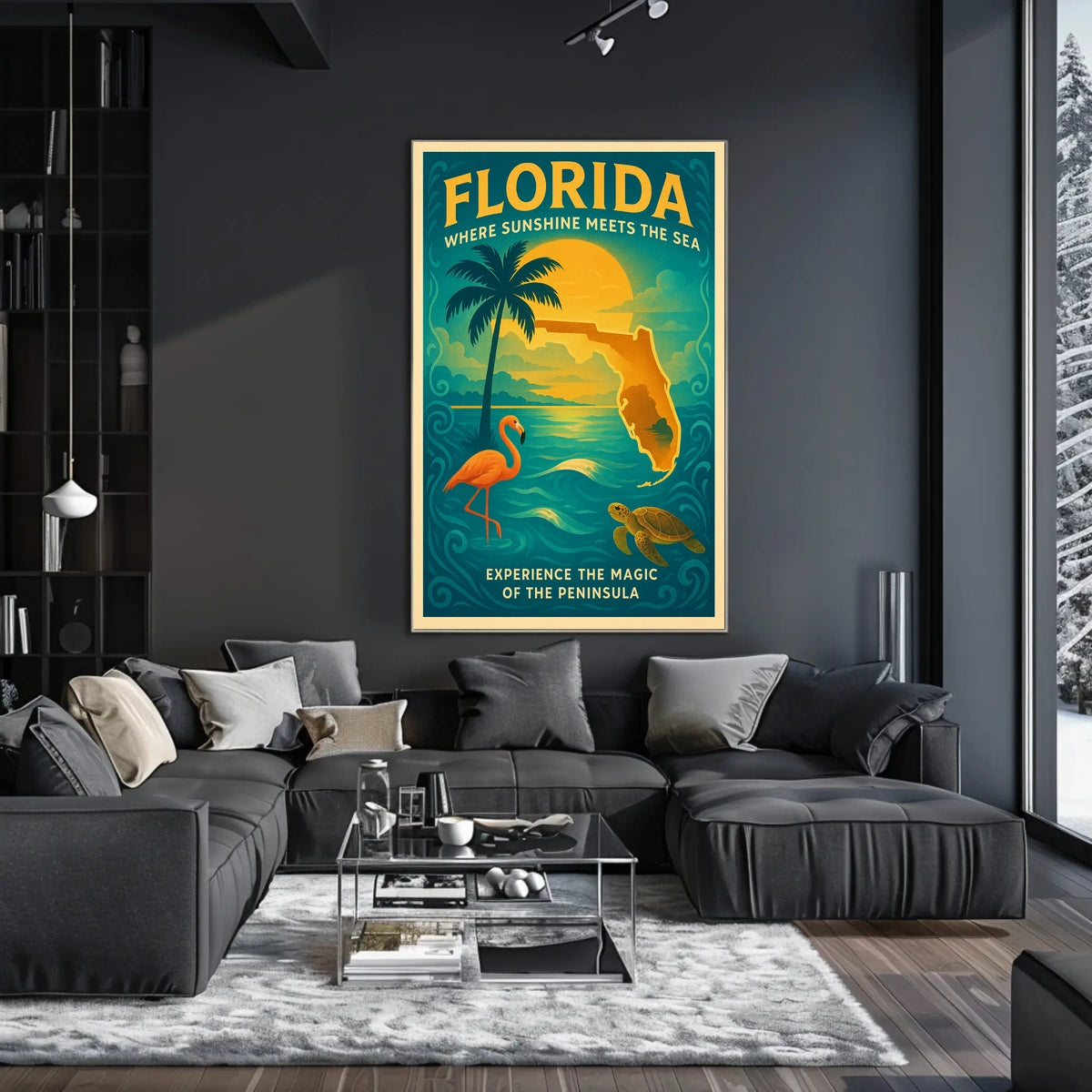 Florida Where Sunshine Meets the Sea Poster