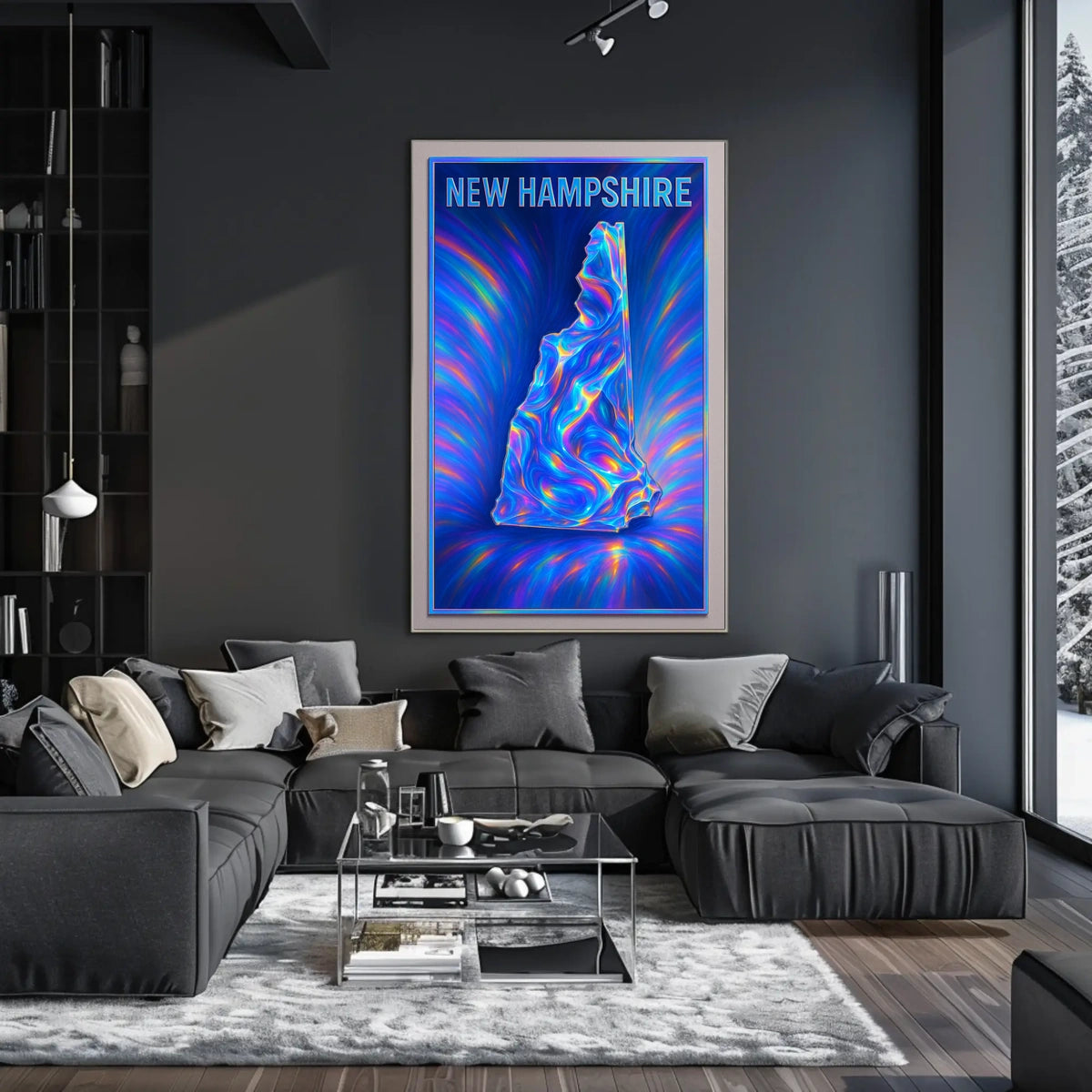 New Hampshire In Vivid Colors Poster