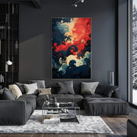 Abstract Waves Of Color Abstract Poster