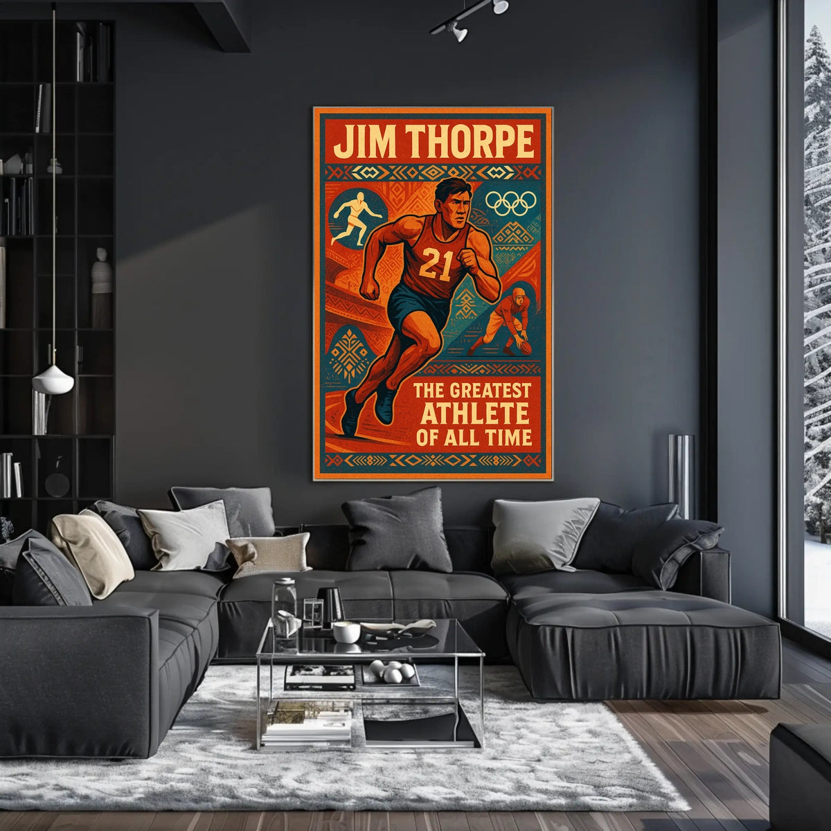 Jim Thorpe Legendary Athlete Poster