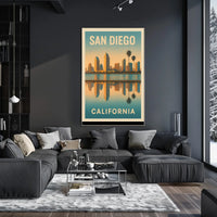 San Diego Skyline Poster