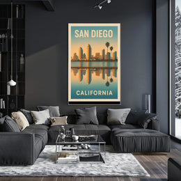 San Diego Skyline Poster