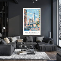 Brooklyn Bridge in New York Poster PosterGoat