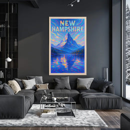 New Hampshire Mountain Scene Poster