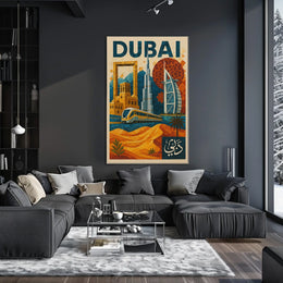 Dubai Mosaic Poster Modernity And Tradition Home Decor