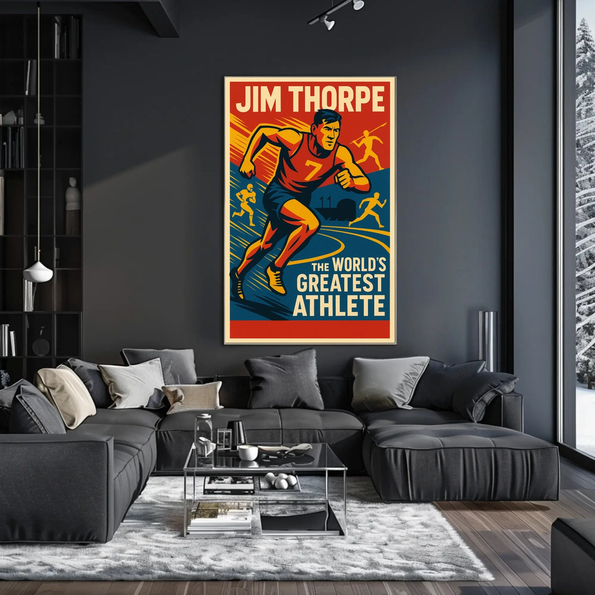 Jim Thorpe Legendary Athlete Poster
