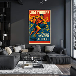 Jim Thorpe Legendary Athlete Poster