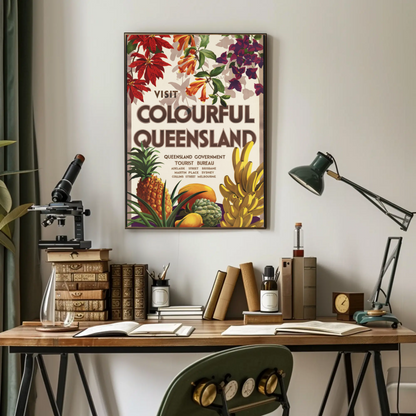 Visit Colourful Queensland Poster