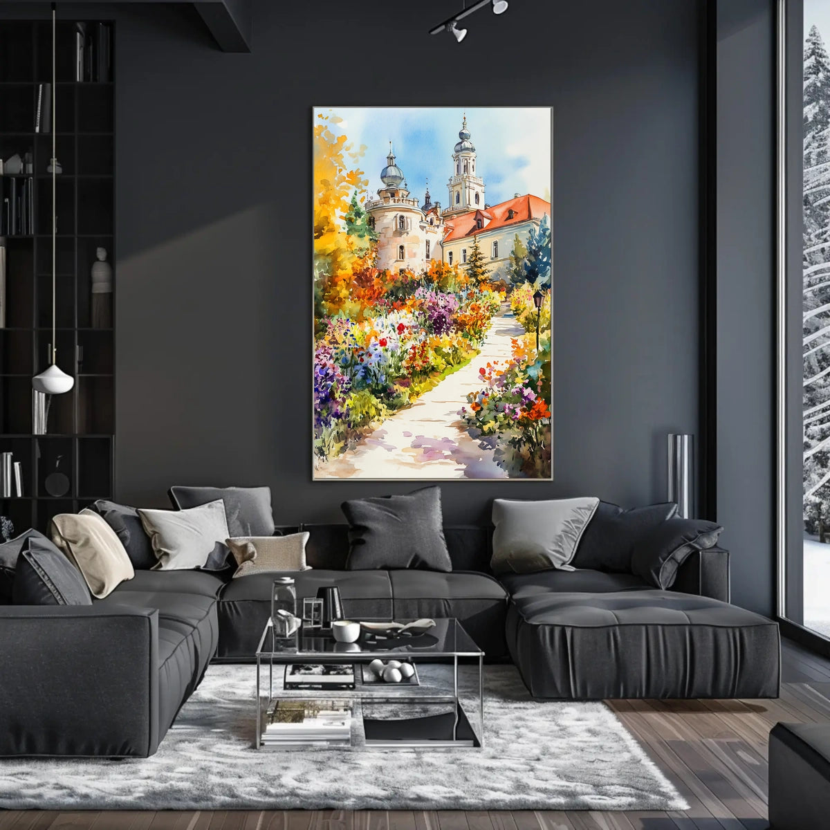 Belarus Nesvizh Castle Gardens Poster