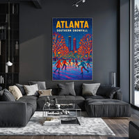 Atlanta Southern Snowfall Poster