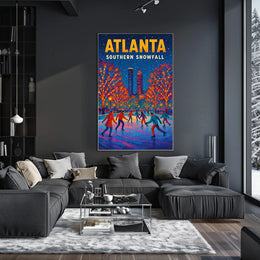 Atlanta Southern Snowfall Poster