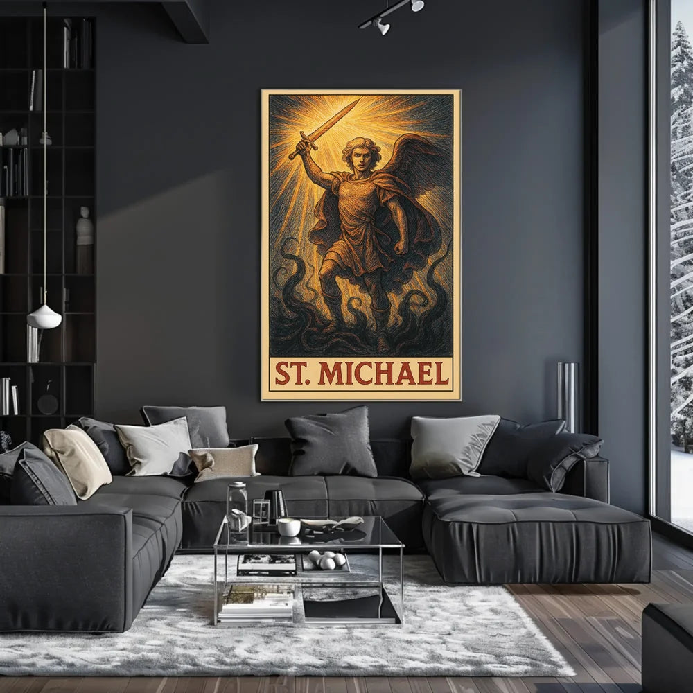 Abstract Urban Landscape Stylized Poster