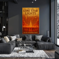 Dallas Lone Star Lights Poster