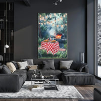 summer barbecue scene Poster
