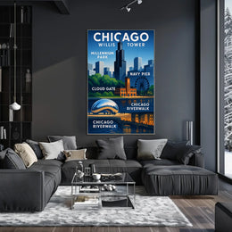 Discover Chicago Poster