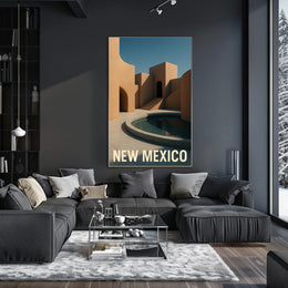 New Mexico Architectural Serenity Poster
