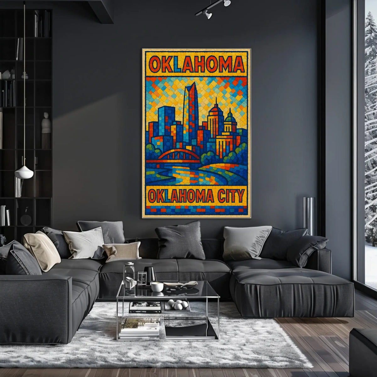 Oklahoma City Skyline Poster