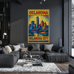 Oklahoma City Skyline Poster