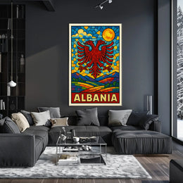 Albania Vibrant Heritage Poster