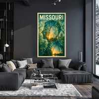 Missouri Silhouette Poster