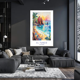 El Tunco Beach Paradise Poster PosterGoat