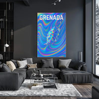 Grenada A Vibrant Geometric Vision Poster