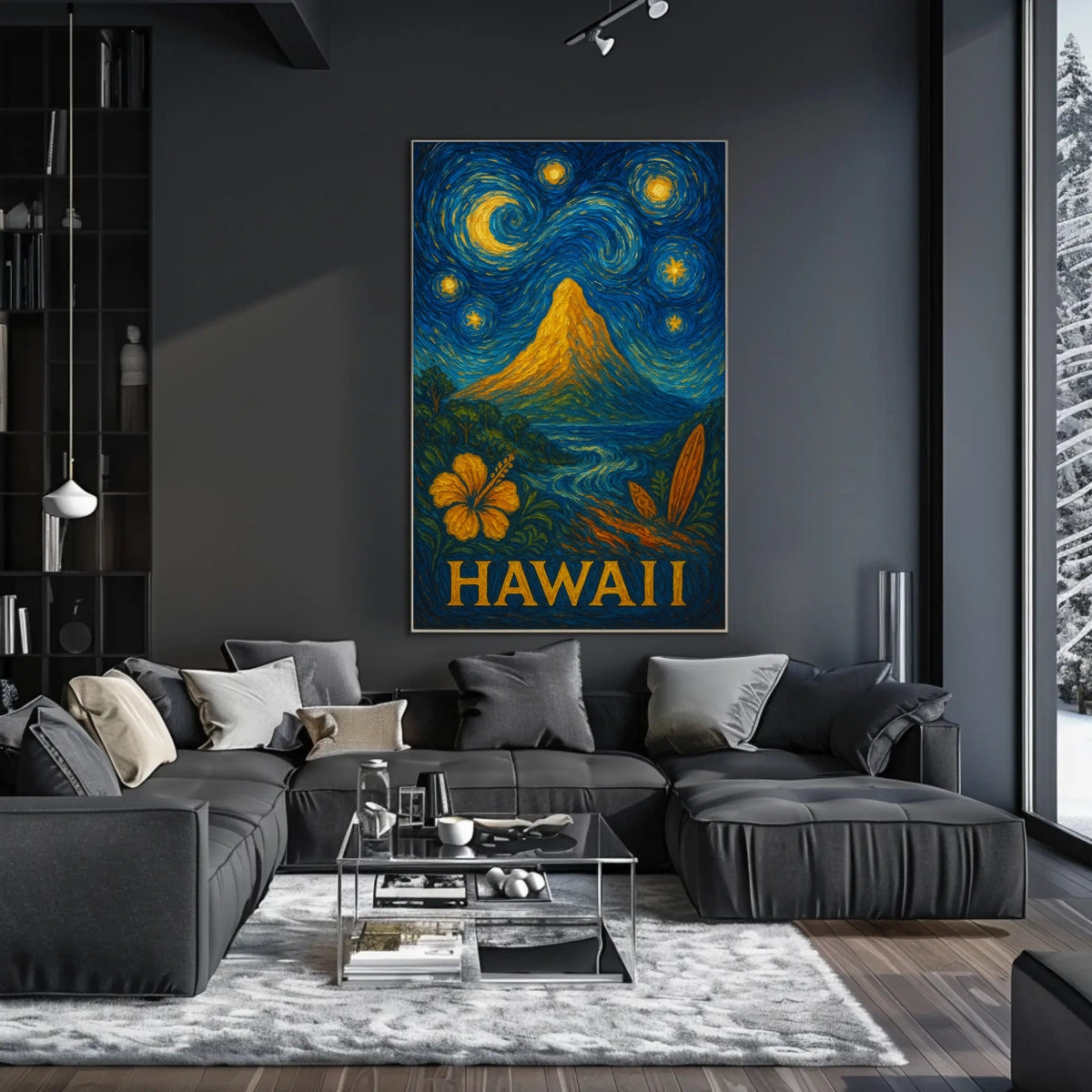Starry Night in Hawaii Poster
