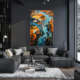 Flowing Landscapes Poster