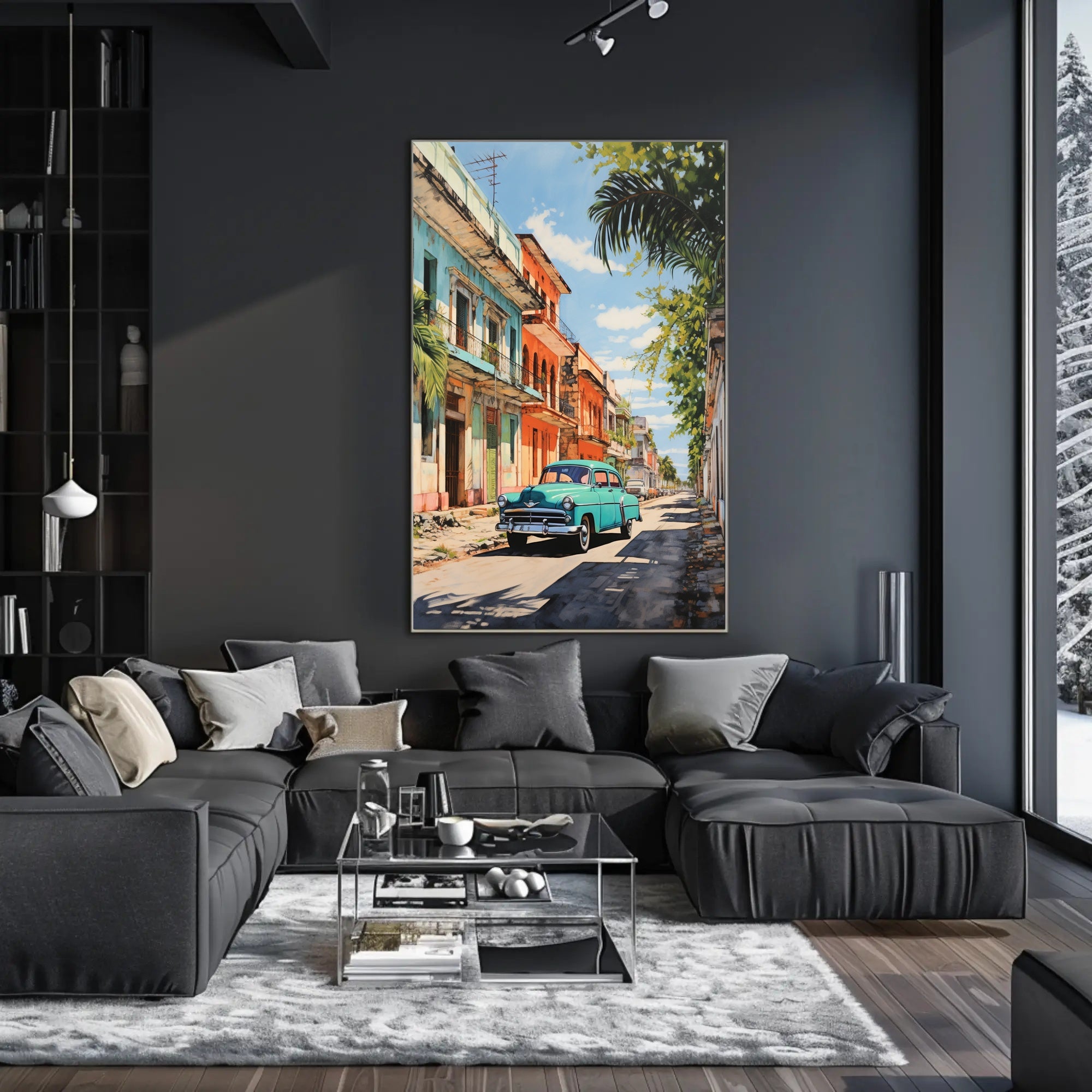 Vintage Vibes On A Sunny Street Vintage Poster