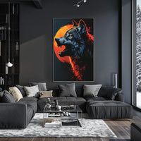 Wolf Under The Blood Moon Poster