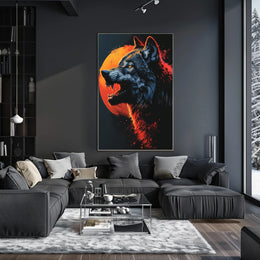 Wolf Under The Blood Moon Poster