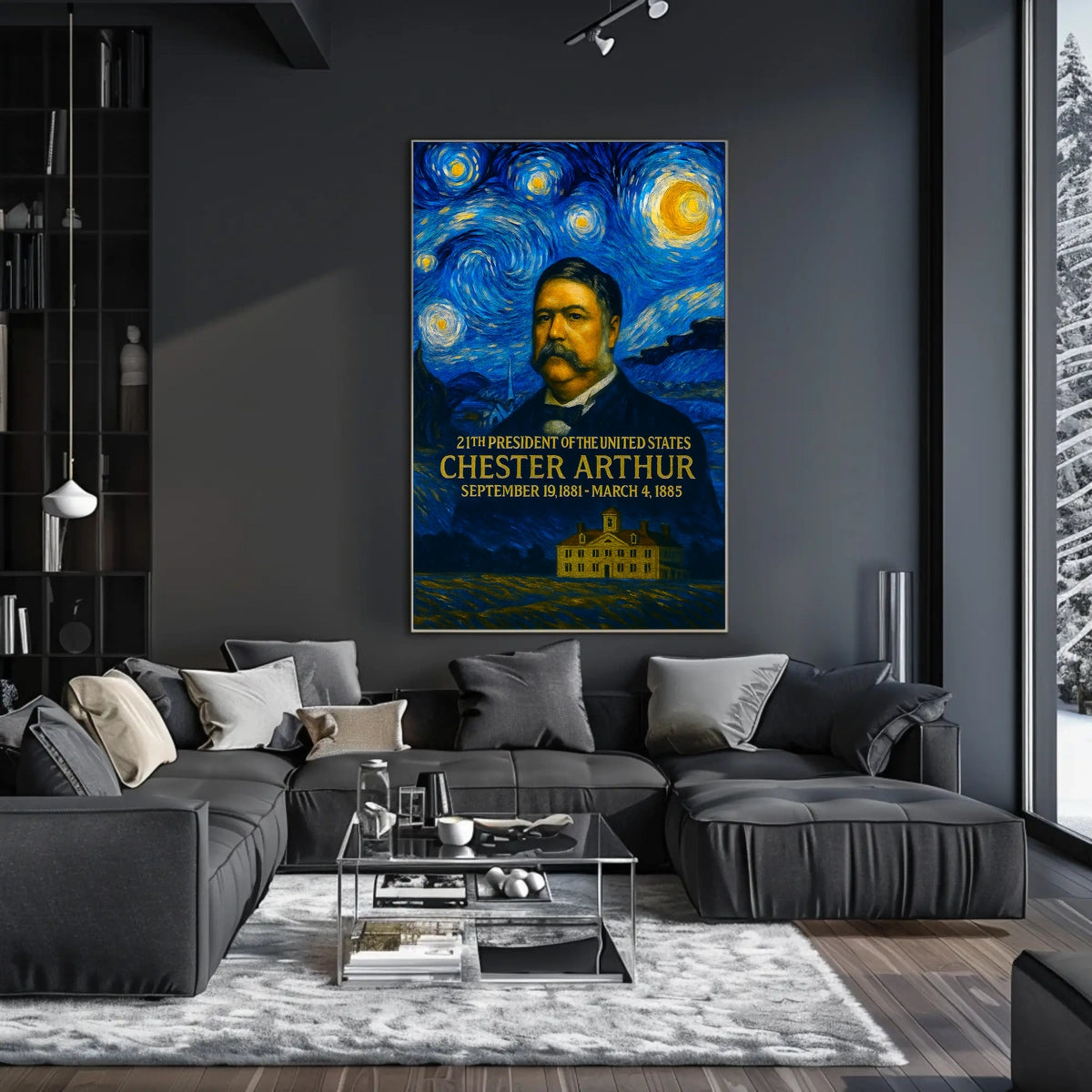 Chester A. Arthur 21st President of the United States Presidential Masterpiece Series Poster