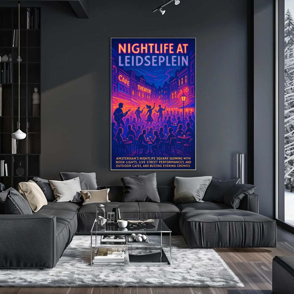 Nightlife At Leidseplein Poster