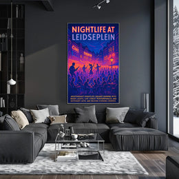 Nightlife At Leidseplein Poster