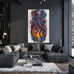 The Enigmatic Kraken Art Print Poster for Home Decor and Wall Art PosterGoat
