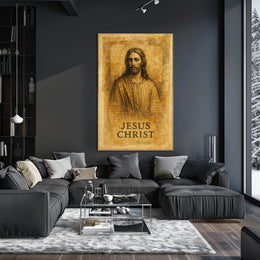 Jesus Christ Artistic Portrait Poster