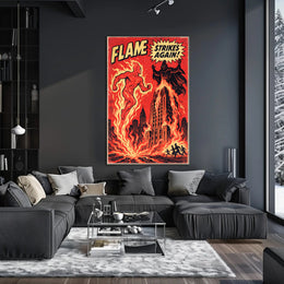 Flame Strikes Again! Poster PosterGoat