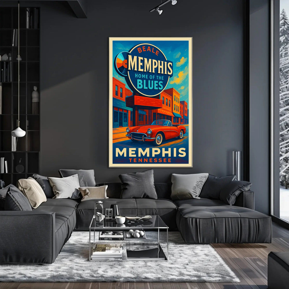 Memphis Home of the Blues Poster