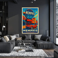 Memphis Home of the Blues Poster