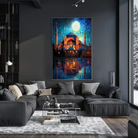 Hagia Sophia Nightscape Cultural Heritage Poster