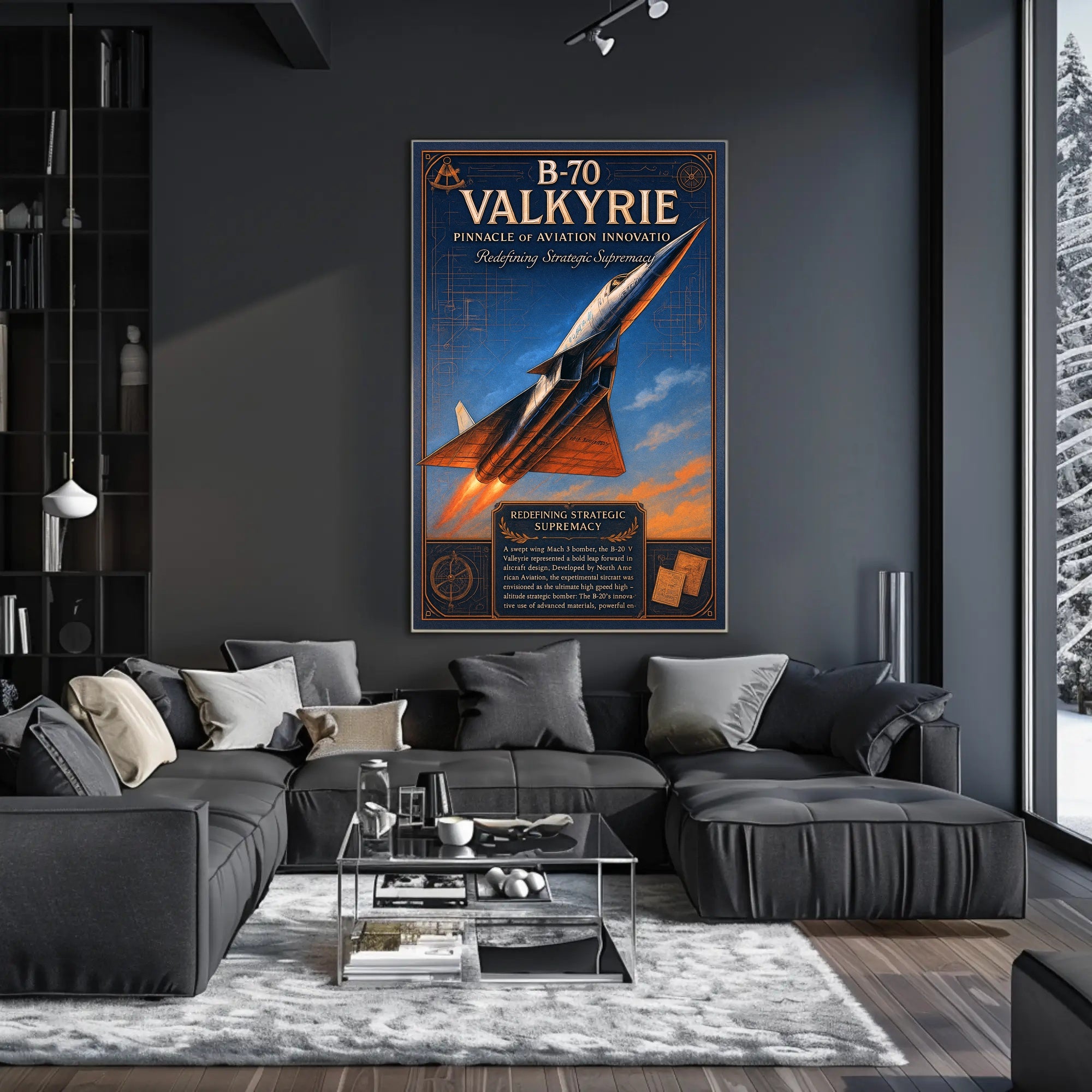 B-70 Valkyrie Pinnacle of Aviation Innovation Poster