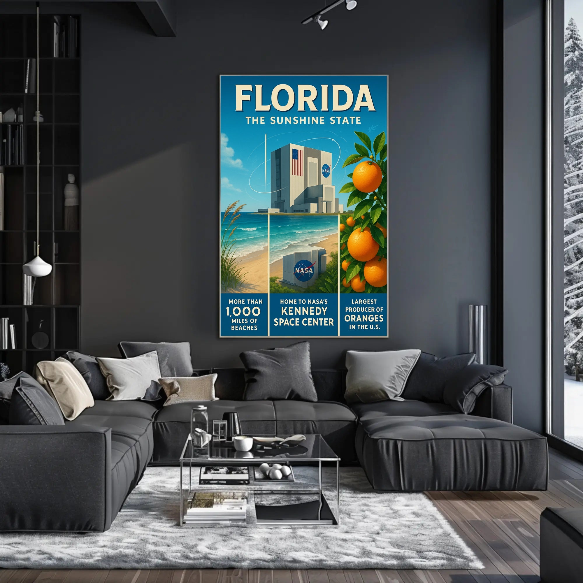 Florida Vintage Travel Poster: Sunshine State Adventure