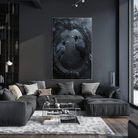 Gothic Mirror and Ravens Abstract, Artistic, or Pop Culture Poster